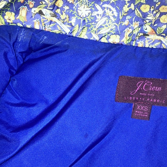 J. Crew X Liberty Fabric Excursion Quilted Down Blend Vest Catesby Floral Print - Picture 13 of 13